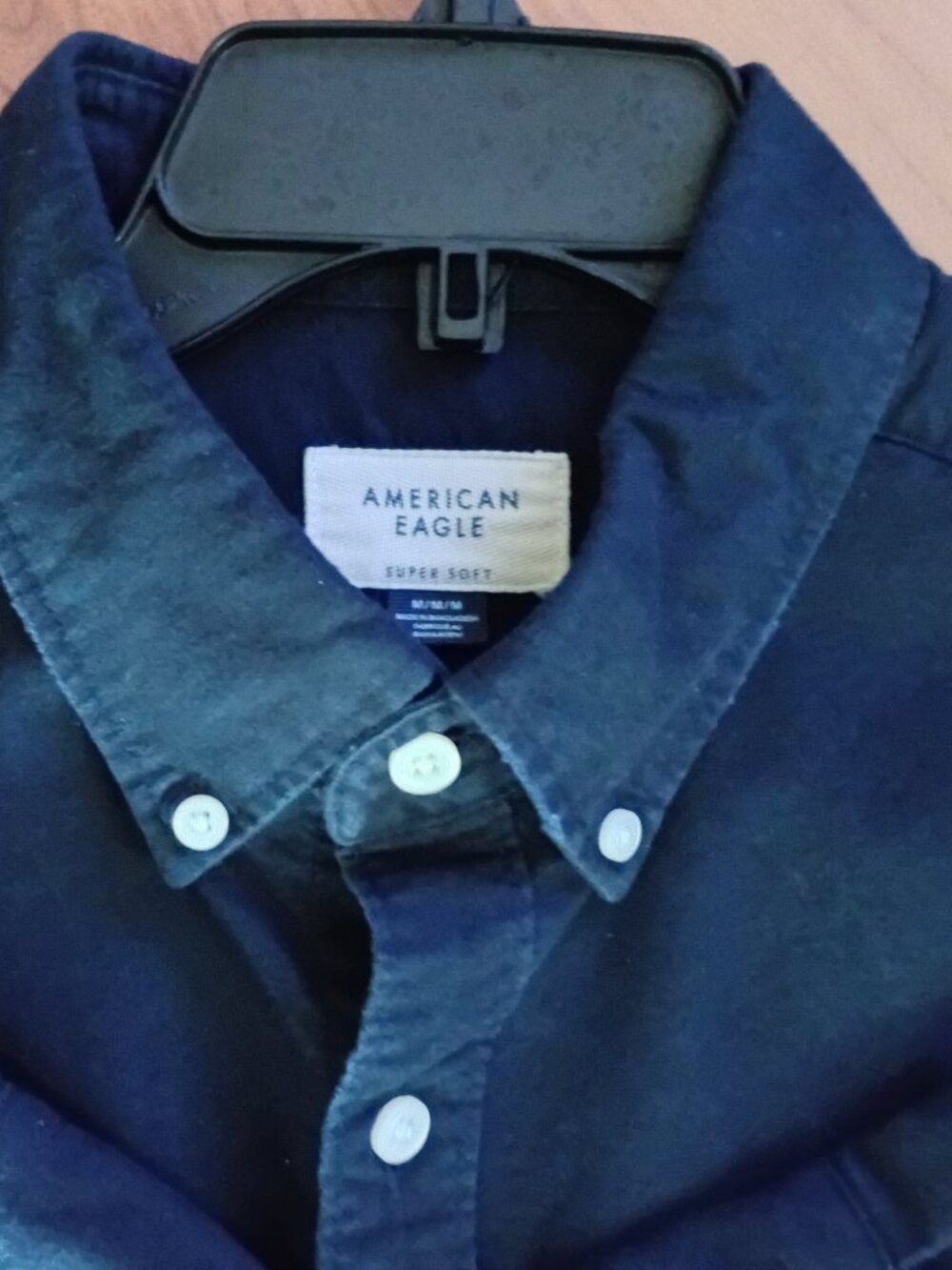 100% Cotton American Eagle Navy Blue Shirt NEW With Tags For Boys/Men